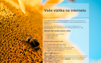 Jednoduchý redakční systém webhostingu Endora.cz